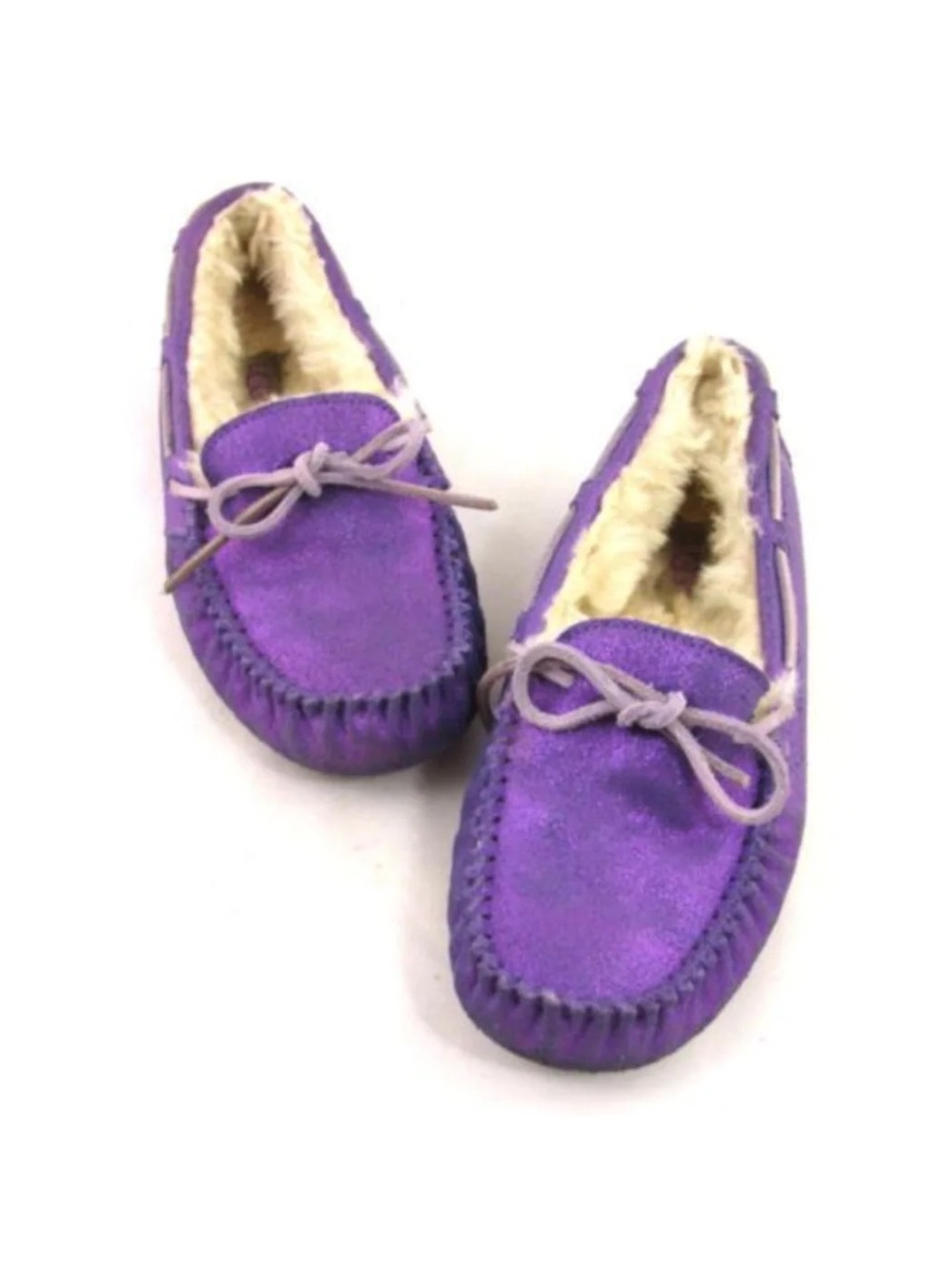Women’s UGG Dakota Slippers - vibrant metallic purple size 9